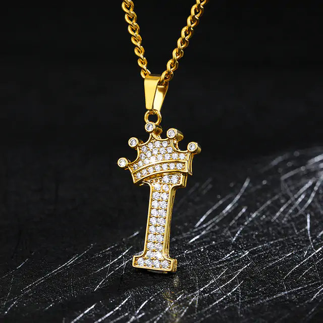 Zircon Alphabet Necklace